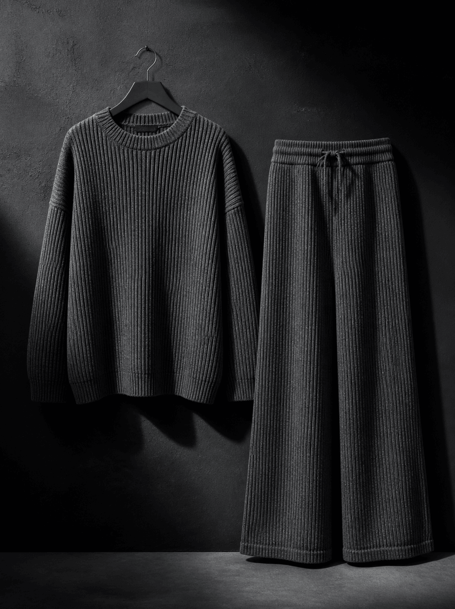 Grey knit co-ord