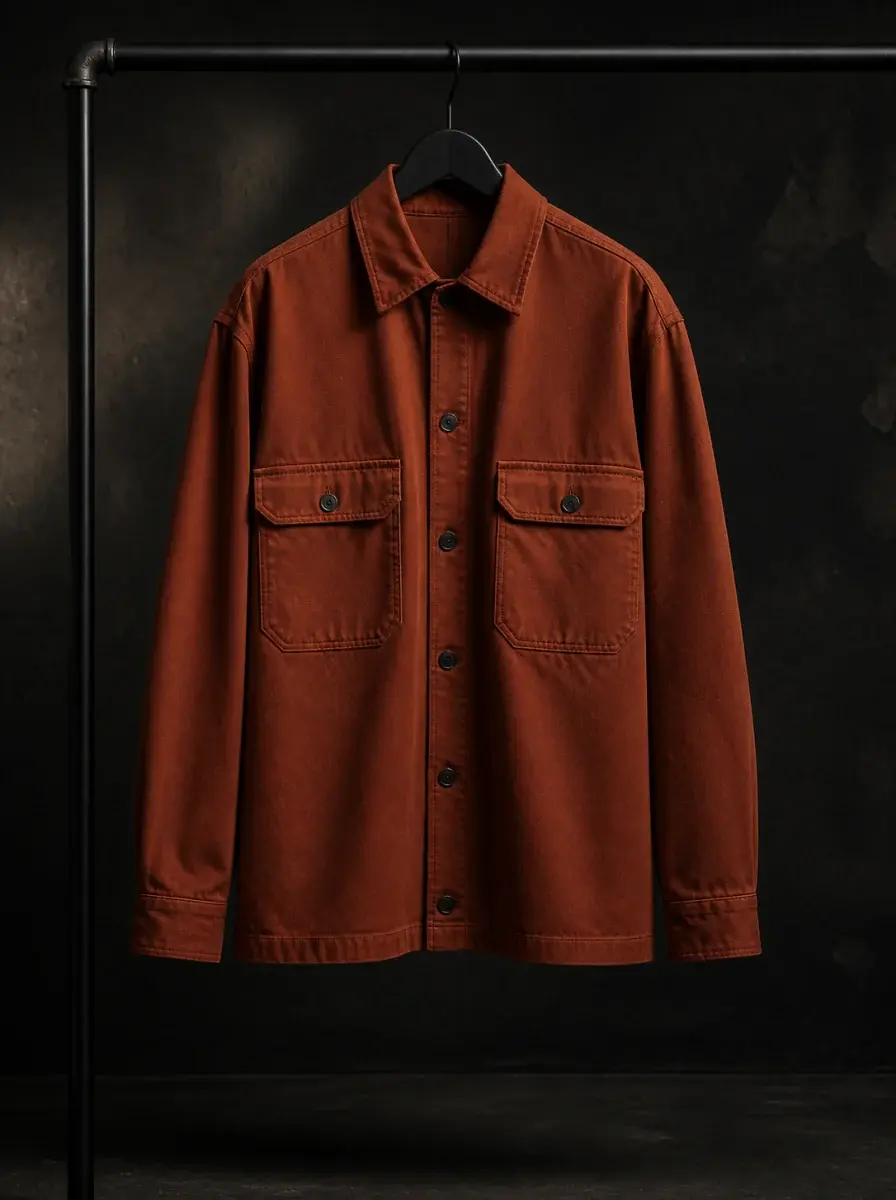 Rust utility overshirt